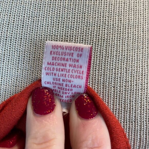 Pre-Loved JW Style Womens Orange Cardigan Size S - Picture 7 of 7